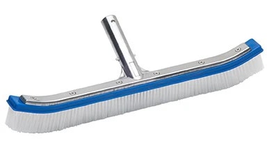 18 Curved Aluminum Wall Brush Nylon Bri
