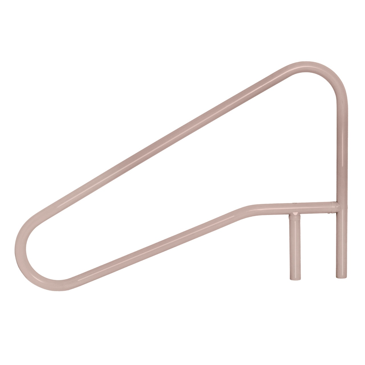 Return to Deck Cross Braced Hand/Grab Rail 3 Bend 54 x32 Beige Metal Inside
