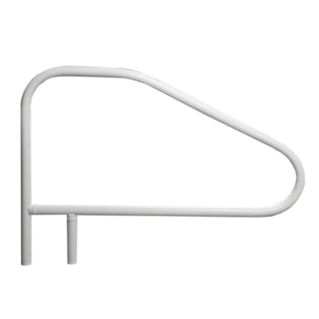 Return to Deck Cross Braced Hand/Grab Rail 4 Bend 48 x32 Graphite Gray Metal Inside