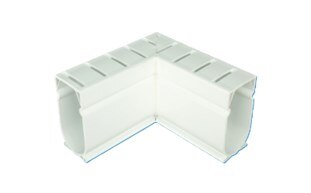 90 Degree Angle/Deck Drain White Case Quantity 10