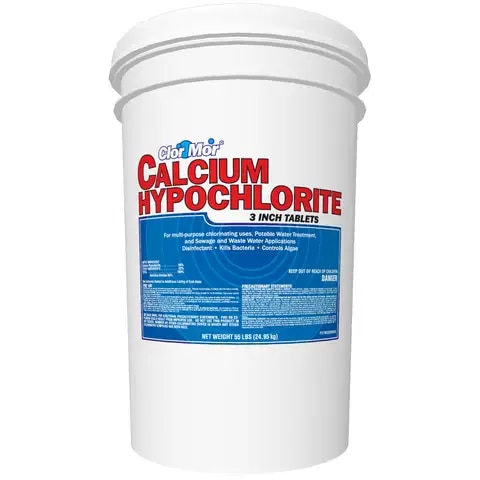 Clor Mor 50LB Calcium Hypochlorite Table
