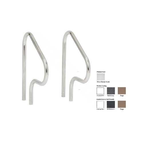 SR Smith Figure 4 30 Handrail Pair pool Type chlorine Ladder Options Stainless Steel
