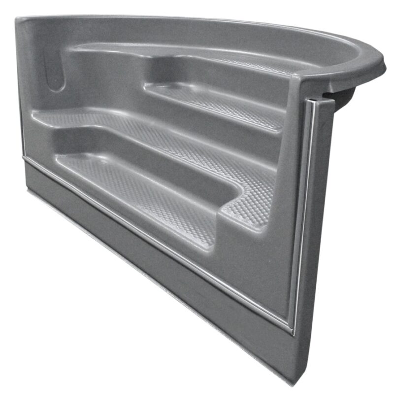 Grey Swimming Pool Steps Model 6' 4Tread Straight Cantilever