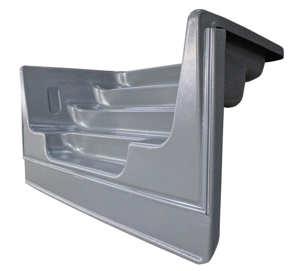 Grey Swimming Pool Steps Model 8' 4Tread Straight Twin Seat Cantilever