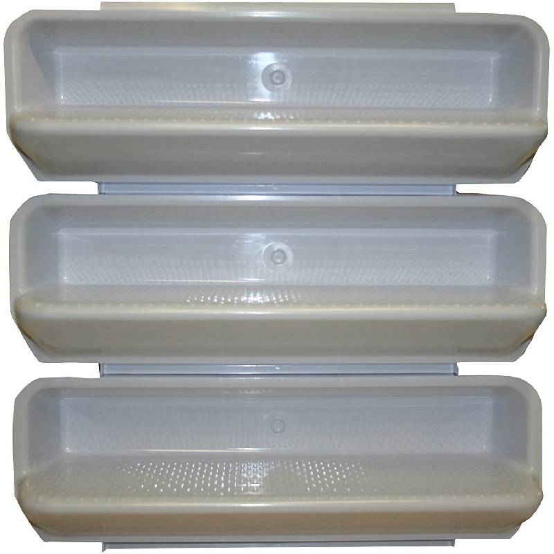 Grey Swimming Pool Steps Model 2' Recessed InWall Ladder