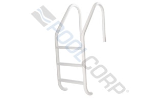 SR Smith Economy Swimming Pool Ladder pool Type saltwater Ladder Options SR Smith Powder Coated Economy Ladder 3 Plastic Steps White